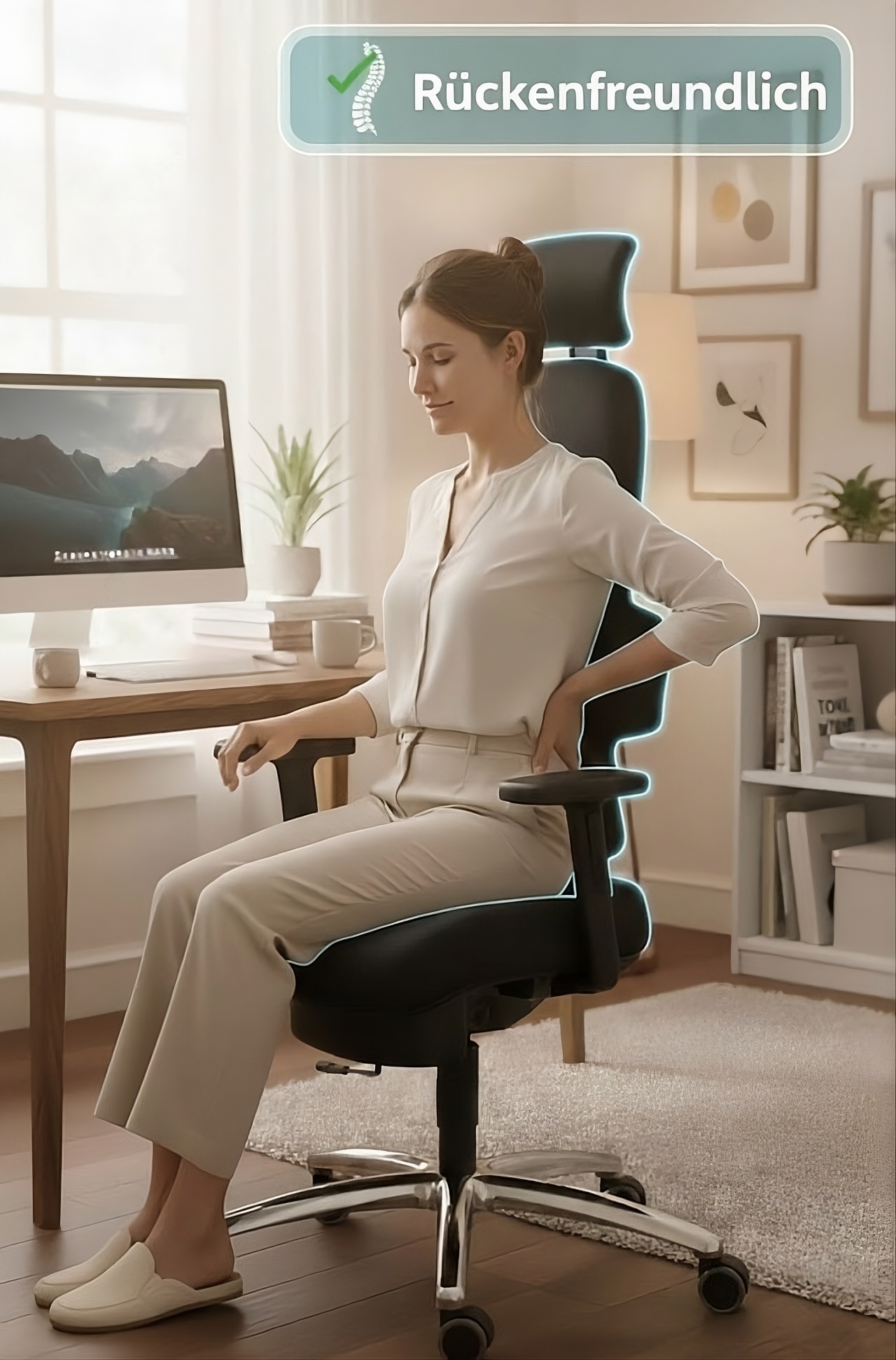 AIR - Bürostuhl zur Rückenunterstützung 