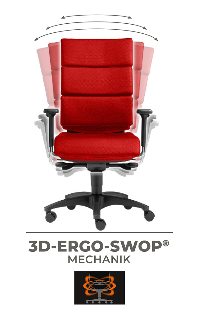 Paradise M - Hochwertiger Bürostuhl mit Kissen