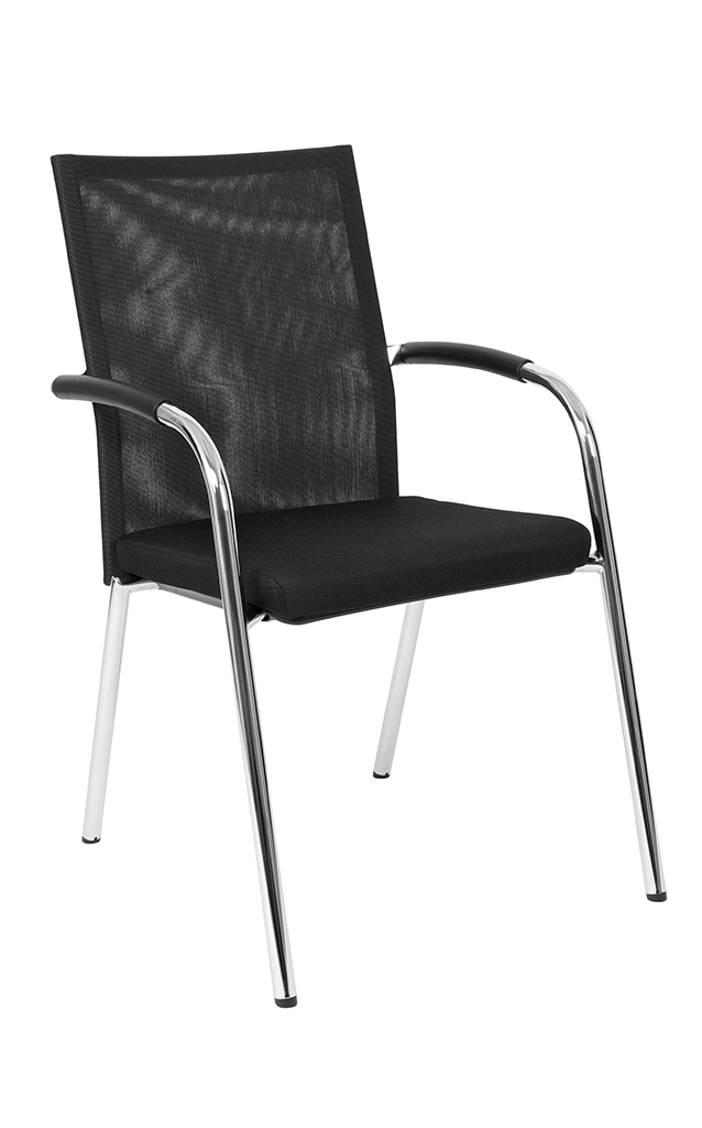 Ergo Net ME 2 - 4-Fuß-Meetingstuhl mit Netz