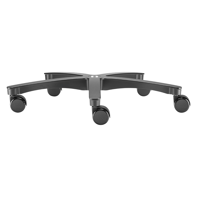 XL Alu Fußkreuz schwarz beschichtet