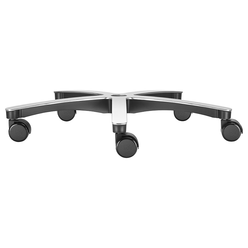 XL Alu Fußkreuz silber poliert