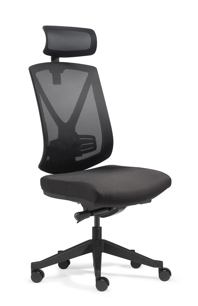 Ergo Studio L mit Kopfstütze - Bürostuhl mit Netz