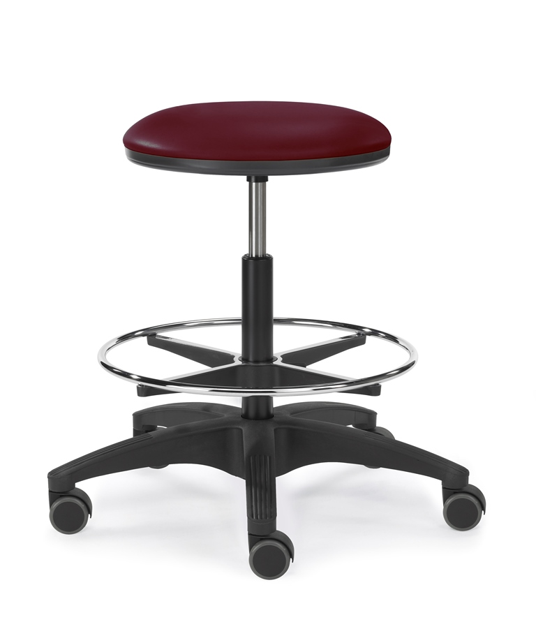 Labor 3 - Bequemer Arbeitshocker mit Fußring 