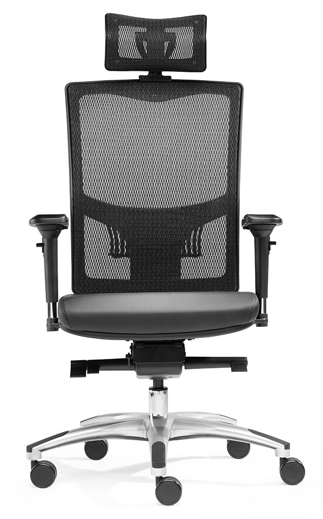 Liberty L mit Kopfstütze - Allrounder Netz-Bürostuhl