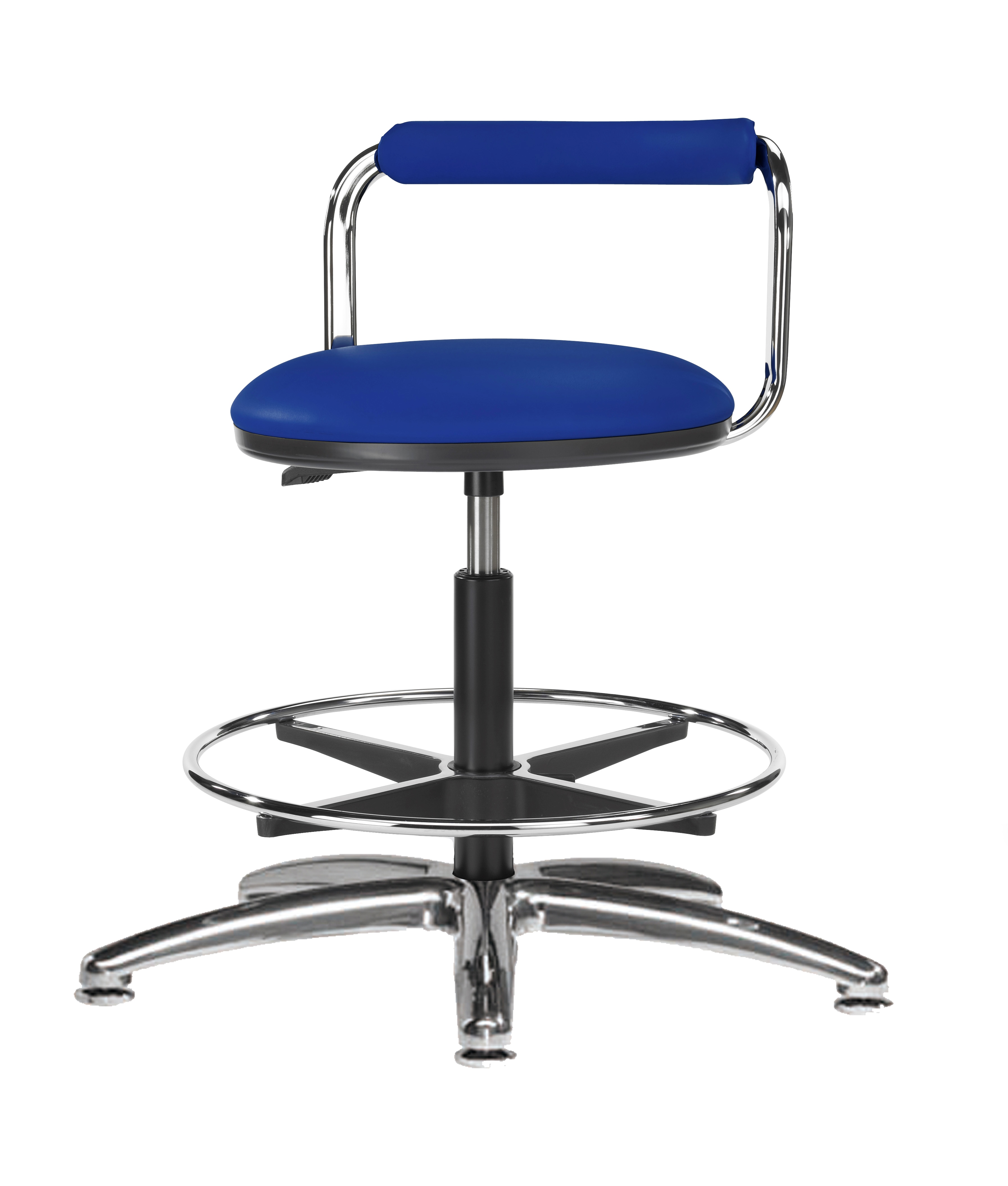 Labor 4 - Hocker mit Rückenlehne und Fußring