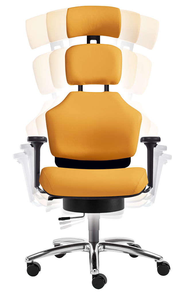 Earth L mit Kopfstütze - Gesundheits-Bürostuhl