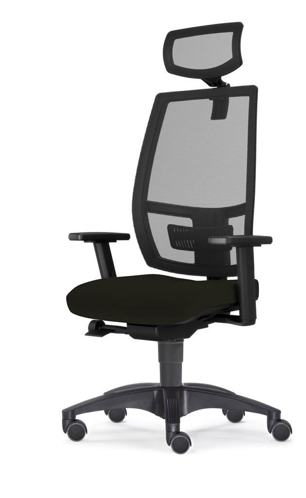 Ergo Mesh L mit Kopfstütze - Atmungsaktiver Bürostuhl