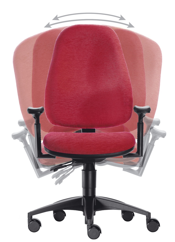 L-Fitness - Druckentlastender Bürostuhl Frau 